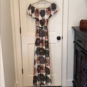 Off the shoulder maxi dress